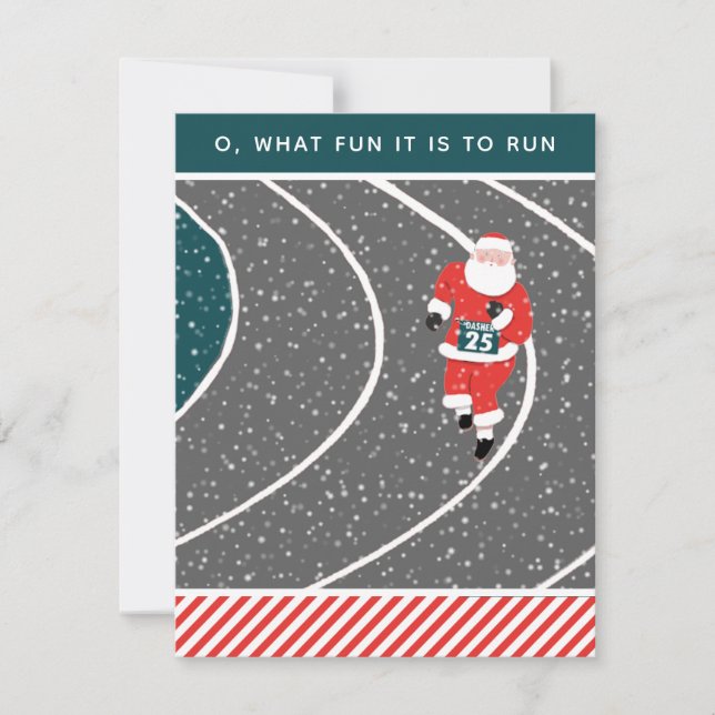 Cartões de Natal de Atletismo (Frente)