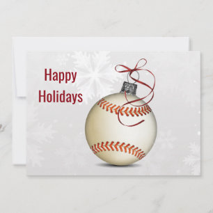 cartões de natal de baseball