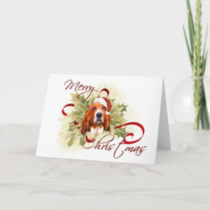 Cartões de Natal de Basset Hound