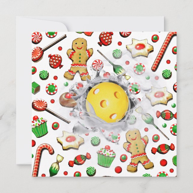 Cartões de Natal de Batebol (Frente)