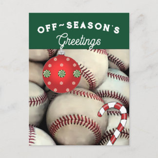 Cartões de Natal de Beisebol
