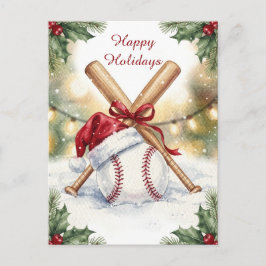Cartões de Natal de Beisebol de Férias