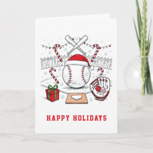Cartões de Natal de Beisebol de Férias