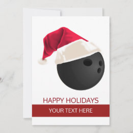 Cartões de Natal de Bocha com Bola e Chapéu de Pap