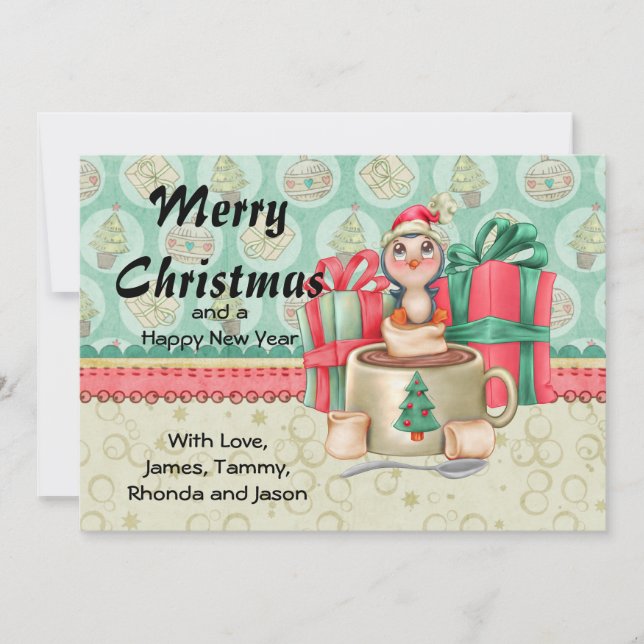 Cartões de natal de cacau (Frente)