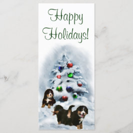 Cartões de Natal de Cães de Montanha Bernese