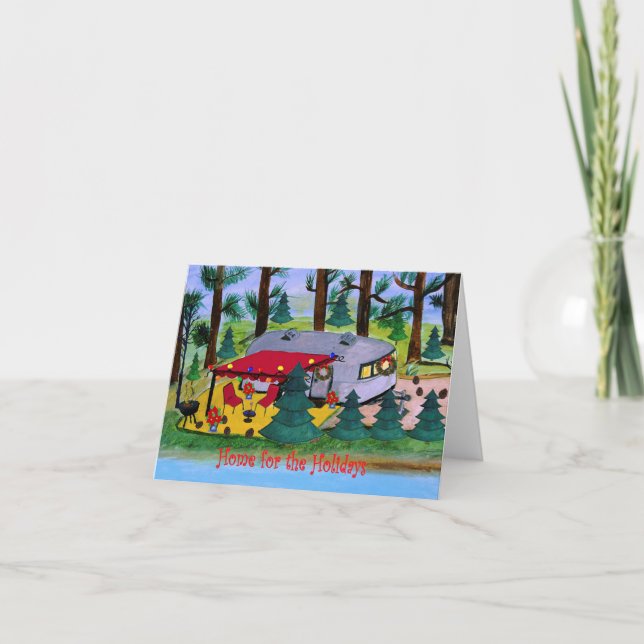 Cartões de natal de câmeras do lago de fluxo aéreo (Frente)