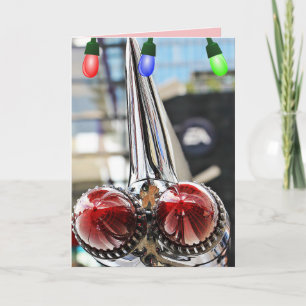 CARTÕES DE NATAL DE CARRO CLÁSSICO COM ALETA CADDY