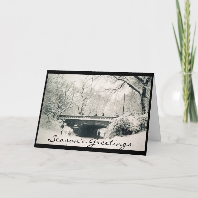 cartões de natal de Central Park (Frente)