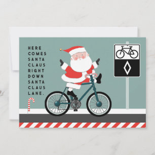 Cartões de Natal de Ciclismo Divertidos
