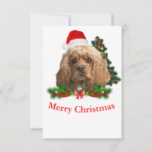 cartões de Natal de cocker spaniel