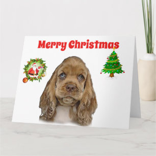 Cartões de Natal de Cocker Spaniels