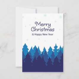 Cartões de natal de cores de inverno