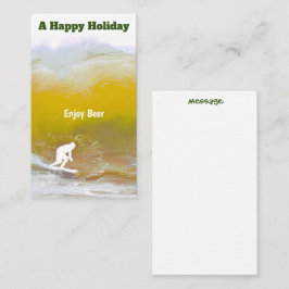 Cartões de natal de cotação de surf