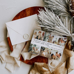 Cartões de Natal de Família Minimalista Moderna