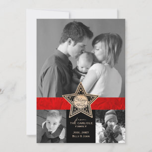 Cartões de Natal de Férias felizes e Brilhantes