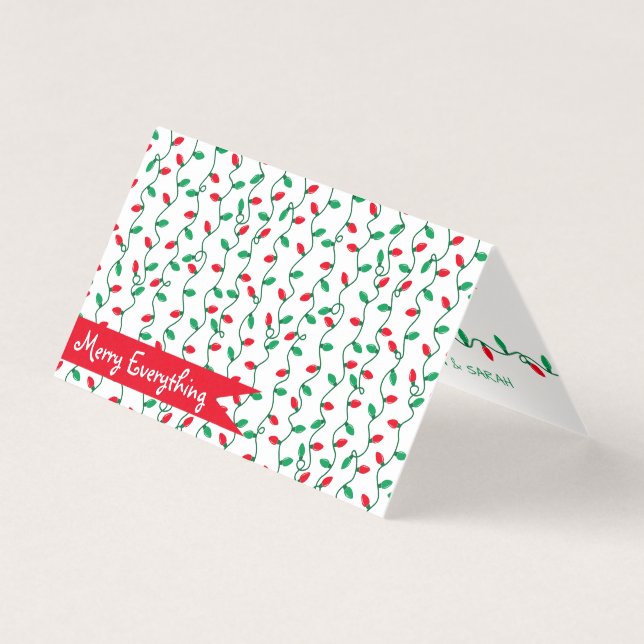 Cartões de natal de Fita de Natal (Frente)