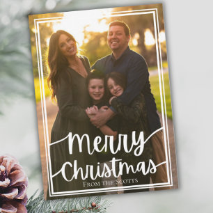 Cartões de Natal de Foto da Família - Modelo perso