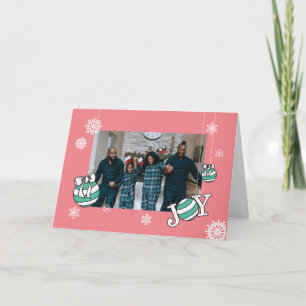 Cartões de Natal de Foto PinkOrnament Online