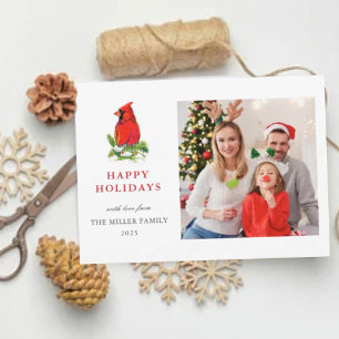 Cartões de natal de fotos da Família Cardinal Wa