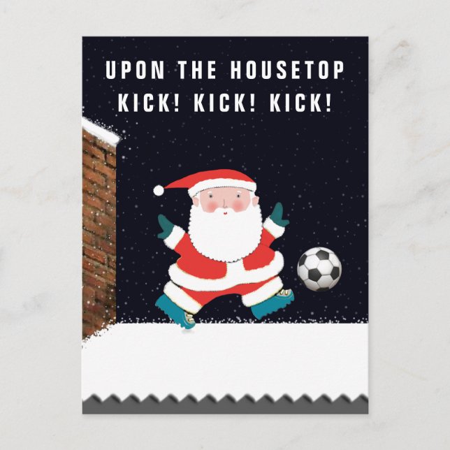Cartões de Natal de Futebol (Frente)