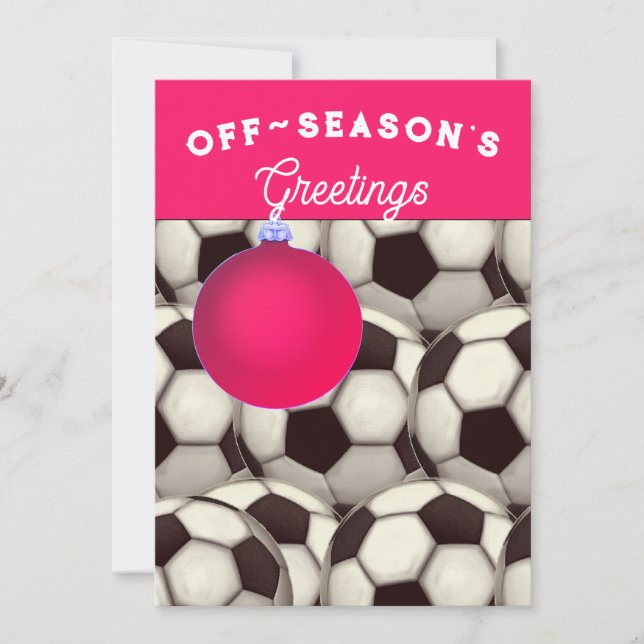 Cartões de Natal de Futebol (Frente)