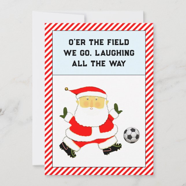 Cartões de Natal de Futebol (Frente)