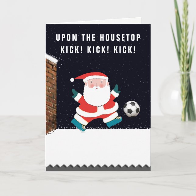 Cartões de Natal de Futebol (Frente)