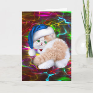 CARTÕES DE NATAL DE GATINHO FOFO