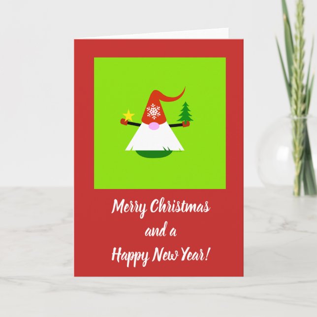 Cartões de Natal de Gnomos (Frente)