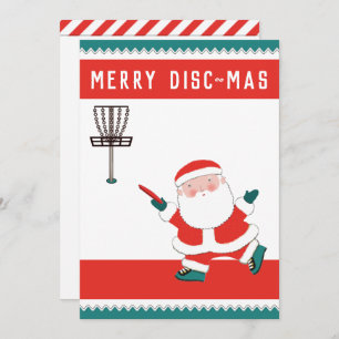 Cartões de Natal de Golf Disco