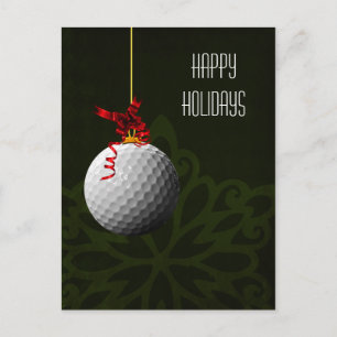 Cartões de Natal de golfe