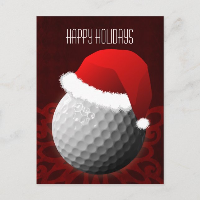 Cartões de Natal de golfista (Frente)