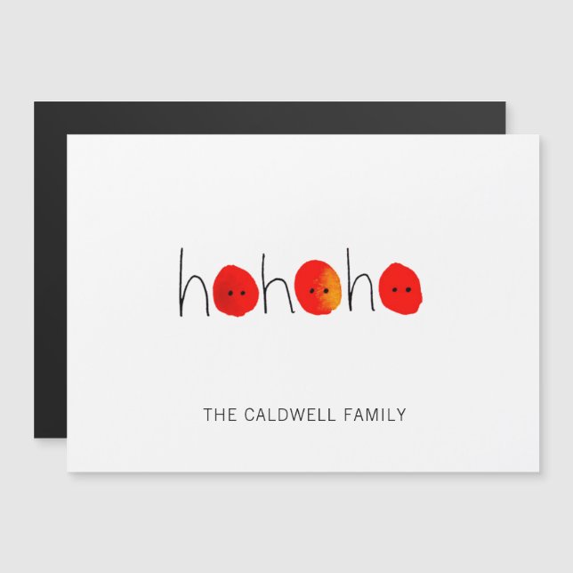 Cartões de natal de Ho Ho Ho Red Noses Cortes (Frente/Verso)