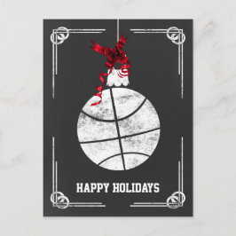 Cartões de Natal de jogador de basquete de lousa