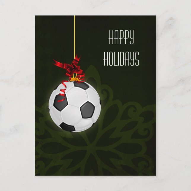 Cartões de Natal de jogador de futebol (Frente)
