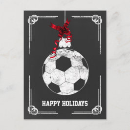 Cartões de Natal de jogador de futebol de quadro-n