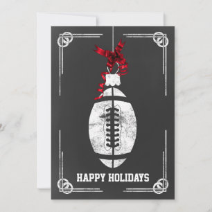 Cartões de Natal de jogador de futebol de quadro-n