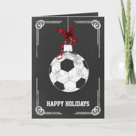 Cartões de Natal de jogador de futebol de quadro-n