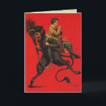 Cartões de Natal de Krampus do vintage<br><div class="desc">Cartões de Natal de Krampus para aqueles de você que não estão provavelmente na lista agradável! Krampus é a pessoa que vem e recolhe as crianças más no tempo do Natal. Agarra-os, pôr os em sua cesta e toma-os de volta a sua "toca má" para seu comensal. Não para em...</div>