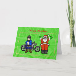 Cartões de Natal de Motocicletas e Papais noeis