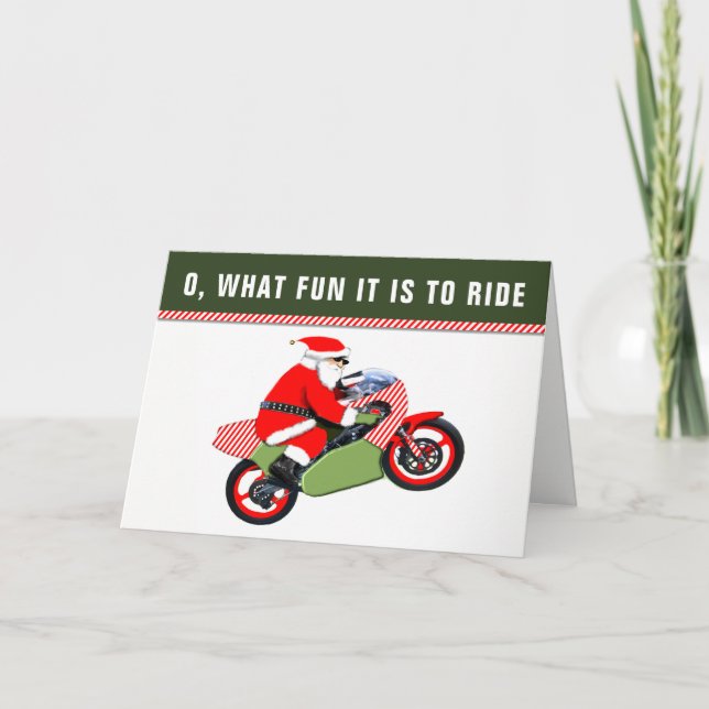 Cartões de Natal de Motocross (Frente)