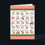 cartões de natal de Natal<br><div class="desc">design de calendário avançado com tema desportivo. Edite para personalizar facilmente.</div>