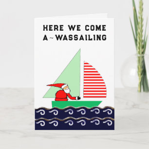 Cartões de natal de Natal à vela