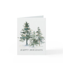 Cartões de natal de Natal da Floresta Pine