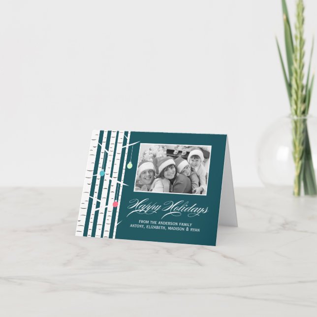 Cartões de natal de natal de inverno (Frente)