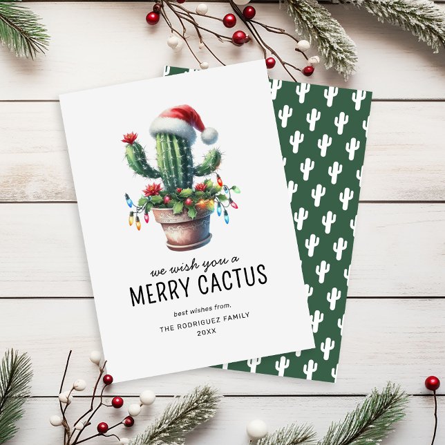 Cartões de natal de Natal do Cactus (Criador carregado)