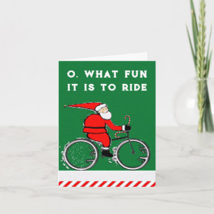 Cartões de natal de Natal do Ciclista