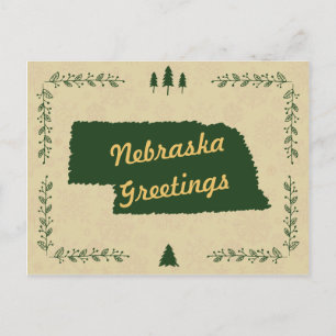 Cartões de natal de Natal do Estado de Nebraska