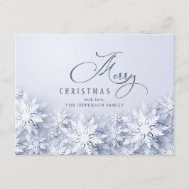 Cartões de natal de Natal Elegante Snowflakes